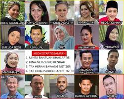 122 kes sedang dirawat di icu dan 47 kes sedang menerima bantuan pernafasan. Krtb Malaysia Muka Muka Artis Yg Kena Boikot Di Facebook