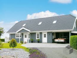 Oslo Holzhaus Im Skandinavischen Stil Von Danhaus Satteldach Danhaus Schwedenhaus Holzhaus