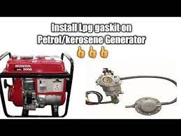 How To Install Lpg Gas Kit On Petrol Kerosene Honda Generator Youtube Honda Generator Petrol Gas