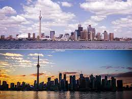A Recent Reddit Post Combined Two Toronto Snapshots From 2001 Top And 2014 Capturing The Rapid Change The Cit Toronto Skyline Skyline Toronto Ontario Canada