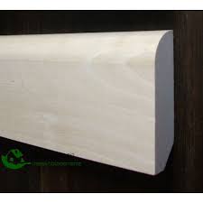 Wood veneer can be painted over on kitchen cabinets. Solid Wood Skirting Birch 20x50 Mm Profile With Radius Prime Grad 3 29
