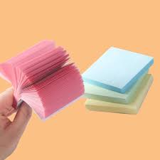 Deli memo paper / kertas memo warna putih gading/coklat 400lmbr 2170x: Warna Square Sticky Notes 100 Lembar Self Stick Notepad Memo Bantalan Kertas Stiker Untuk Kantor Sekolah Rumah Alat Tulis Supplier Memo Bantalan Aliexpress