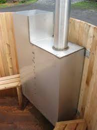 Hot Tub Wood Fired Heater Box Outdoor Deck Box Fired Heater Deck Boxes