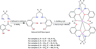 a series of trinuclear zinc ii complexes with reduced