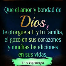 Lluvia de bendiciones para ti y tu familia. Bendiciones Para Ti