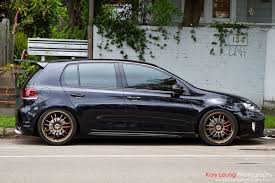 Black And Bronze Wheels Black Mk6 Gti Bronze Rims Osir Spoiler Mk6 Gti Luxury Cars Black Car