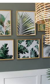Channeling The Tropics Palm Leaf Gallery Wall A Fresh Take On Real Estate Tropical Bedroom Decor Tropical Home Decor Tropical Decor