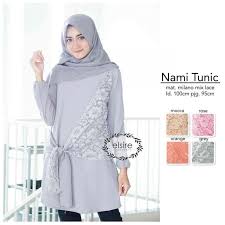 Inspirasi model baju baju brokat terbaru: Baju Atasan Tunik Brokat Terbaru Nami Gamisalya Com