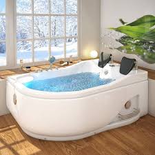 Eckwhirlpool 2 Personen Jacuzzi Rechts Whirlpool Badewanne Badewanne Whirlpool