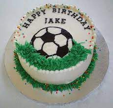 Happy birthday.) kek padang bola (3). Cake