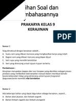 Peta konsep prakarya kelas 9 kurikulum 2013 edisi revisi 2018 untuk materi kerajinan berbasis media campuran tampak pada skema berikut. Soal Pts 2019 Prakarya Kelas 9