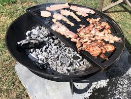 For cleaning, all you have to do is tip the fire bowl over. Fire Pit Grill Plate Fire Pit Bbq Fire Pit Cooking Fire Pit And Grill