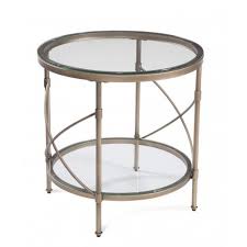 Round Antique Gold Accent Side Table Glass Top In 2020 Glass Top End Tables Glass Side Tables End Tables With Storage