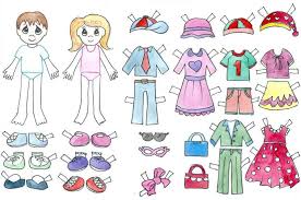 Cute dress up paper doll with pink hair vector. Paper Doll Template Best Coloring Pages For Kids Free Printable Paper Dolls Paper Dolls Printable Paper Doll Template