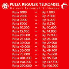 Cara beli paket internet telkomsel melalui traveloka adalah: Isi Ulang Pulsa Reguler Telkomsel Murah Harga Distributor Nominal 75 000 500 000 Shopee Indonesia