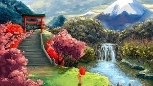 Hd Wallpaper Japanese Garden Japanese Garden Blossom Sky Spring Water Resources Wallpaper Flare