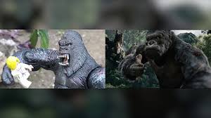 Vastatosaurus rex ( ravager lizard king ) was an extremely large species of theropod dinosaur that was found on skull island prior to it's collapse. King Kong Vs V Rex Comparative Toy Movie Clip Youtube