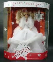 My Favorite Holiday Barbie I Used To Put Ice Skates On Her Christmas Barbie Holiday Barbie Collection Holiday Barbie Dolls