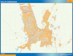 Mapa Valle Chihuahua En Mexico Grande Mapasmurales Com