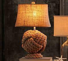 From traditional framed knot boards to interesting clocks and weather stations, you can find nautical wall knot board decor that are reminiscent of the sea here at everything nautical. Rope Knot Table Lamp Base Pottery Barn