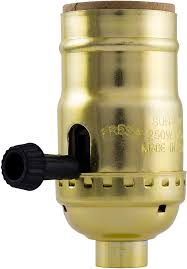 99 ($4.50/count) get it as soon as tue, jul 27. Ge 3 Way Lamp Socket Medium Base Turn For Low Medium High Light Settings For Floor And Table Lamps Diy Project Ul Listed Brushed Gold 54372 Light Sockets Amazon Com