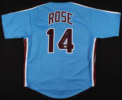 Philadelphia phillies pete rose 1980 world series champs jersey. Pete Rose Signed Philadelphia Phillies Hit King Jersey Fiterman Spo Confinescollectibles Com
