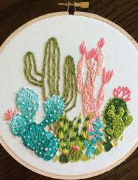 Overwatering can lead to root. Cactus Embroidery Kit Embroidery Cacti And Succulents 2 With Hoop Cactus Embroidery Embroidery Kits Embroidery For Beginners