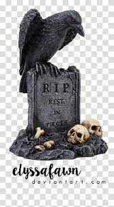 Raven Grey Rip Rest In Peace Tombstone Art Transparent Background Png Clipart Peace Illustration Rest In Peace Tattoos Free Stencils Printables