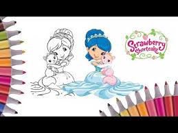 Custard the cat is strawberry shortcake's berry best friend! Coloring Blueberry Muffin Princess Strawberry Shortcake Berry Best Friends Coloring Book For Kids Youtube