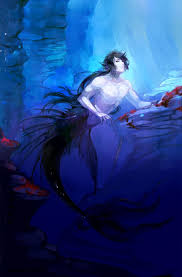Commission: Deep sea merman by Taro-K on DeviantArt | Anime mermaid,  Mermaid art, Mermaid drawings