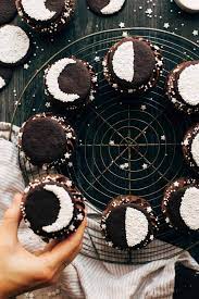 Full Moon Brownie Cupcakes Butternut Bakery Recipe Brownie Cupcakes Cupcake Cakes Halloween Sugar Cookies