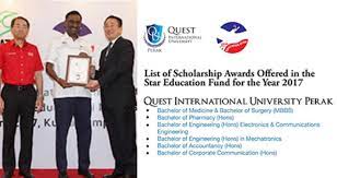 Late applications will not be considered. The Star Education Fund Scholarship 2017