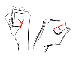 How to draw fists side view clenched cartoon? An Indoor Person