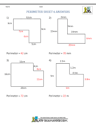 Perimeter Worksheets