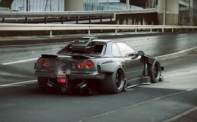Nissan Coche Skyline Tuning Future R34 Rear Por Khyzyl Saleem Fondo De Pantalla Hd Wallpaperbetter