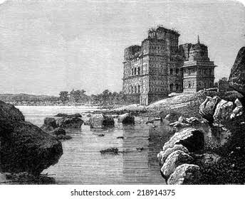 Mausoleum Vir Singh Deo Has Orchha Stock Illustration 218914375 | Shutterstock