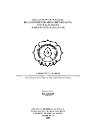 Awal rute perjalanan = gunungkidul. Pdf Kegiatan Wisata Ritual Dalam Pengembangan Odtw Di Sapta Tirta Pablengan Kabupaten Karanganyar Eka Pratama Academia Edu
