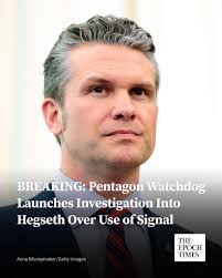 The inspector general for the Department of Defense is investigating  Defense Secretary Pete Hegseth over his use of the messaging app Signal.  Read the article