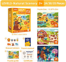 This puzzle has counting numbers from one to ten.this puzzle has sliding joints between diff. Buy Mideer Level Up Jigsaw Puzzles For Kids Ages 3 Up Toddler Puzzles For Children Pre School Learning Games Premium Educational Toys For Boys And Girls Large Puzzle Pieces Natural Scenery Level 3 Online In Jordan B08tmsvl3w