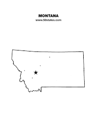 Blank Map Of Montana Find This Map And The Other 49 States At Http Www 50states Com State Outline Wyoming Map Wisconsin Tattoos