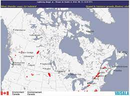 På gaden blev hele fire huse ramt af lynnedslag på kort tid. Lightning Kort Canada Kort Over Canada Lyn Det Nordlige Amerika Amerika