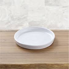 Shop Campana Medium White Plant Saucer Creamy Glaze In Patio Friendly Colors Coats The Soft Rounded Curves Of Our Ca Plant Saucer White Planters White Plants