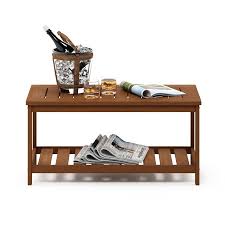 Shop with global insured delivery at pamono. Customer Favorite Furinno Tioman Hardwood Coffee Table With Shelf In Teak Oil Accuweather Shop