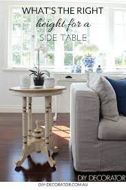 What S The Right Height For A Side Table Diy Decorator Interior Design Living Room Home Decor Tips Living Room Inspiration
