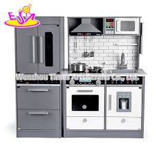 Oven, microwave, refrigerator and washer doors open and close. China 2020 New Released Lights And Sounds Wooden Play Kitchen With Fridge W10c493c China Play Kitchen With Fridge And Play Kitchen With Lights Price