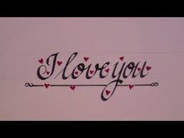 Cursive Letters How To Write Cursive Letters I Love You For Beginners Youtube