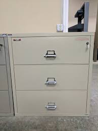 Fire king file cabinet serial #: Fireking 38 3 Drawer Locking Fireproof Lateral File Filing Cabinet Fireking