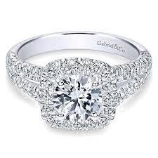 صور خواتم ألماس من الذهب الأبيض 2020 جديدة White Gold Engagement Rings Halo Classic Engagement Rings Fine Engagement Rings