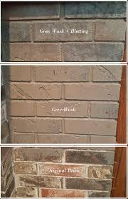 I brushed it on the brick and wiped it off with a dry rag as i went , including the drips. How To Gray Wash Brick Fireplace Color Washing Brick