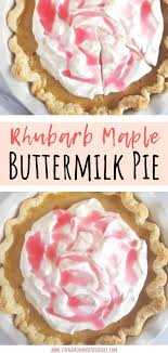 Deutsch Buttermilch Rhabarber Pie Mit Ahornsirup Rhubarb Maple Buttermilk Pie Rezept Rhabarber Backrezepte Kuchen Und Torten